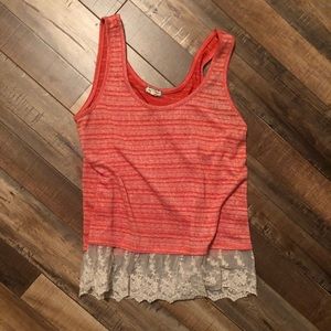2/ $10 Babydoll lace tank
